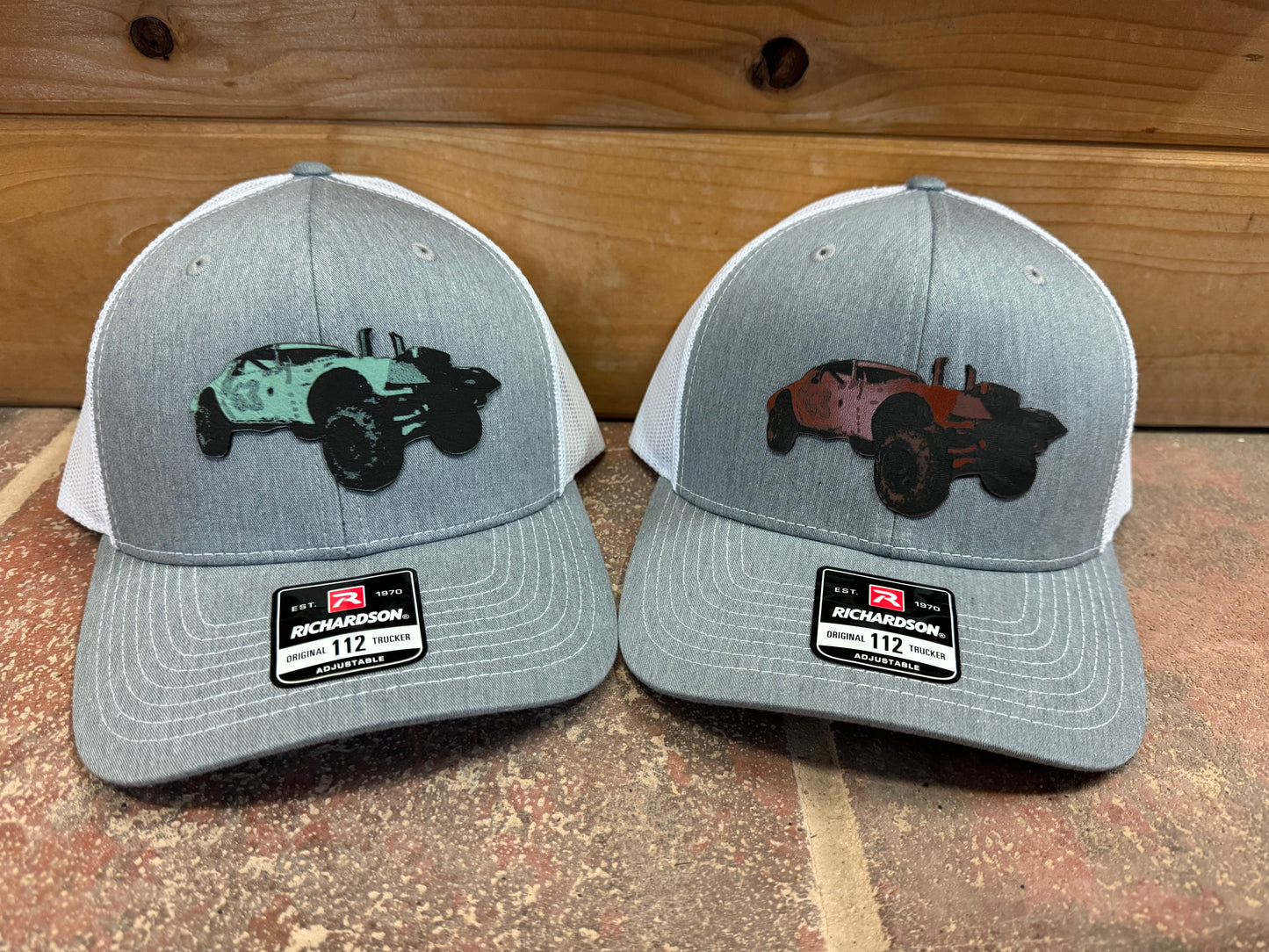 Branded leatherette hat patch designs *DEPOSIT*